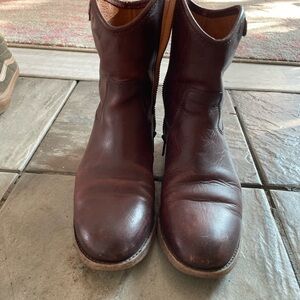 Woman Frye Melissa short boots Brown Leather Boots